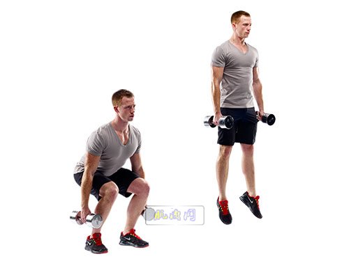 Dumbbell-Squat-Jump-Exercise