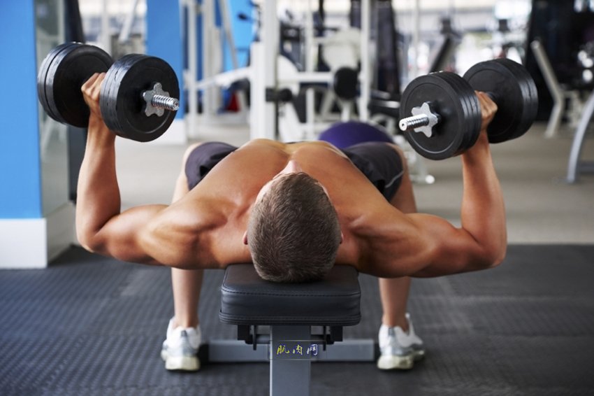 Man Pressing Dumbbells